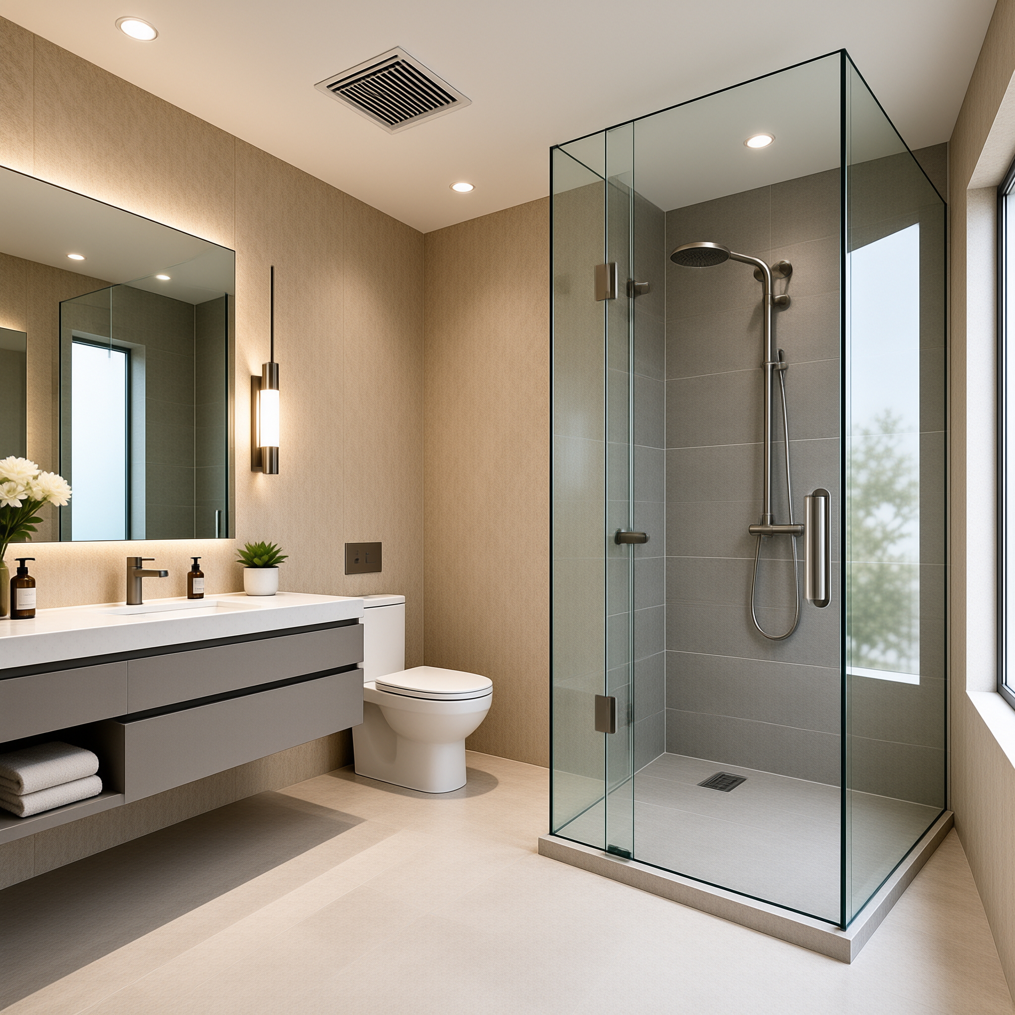 Wallpaper type comparison table for bathroom splash steam and sealer compatibility