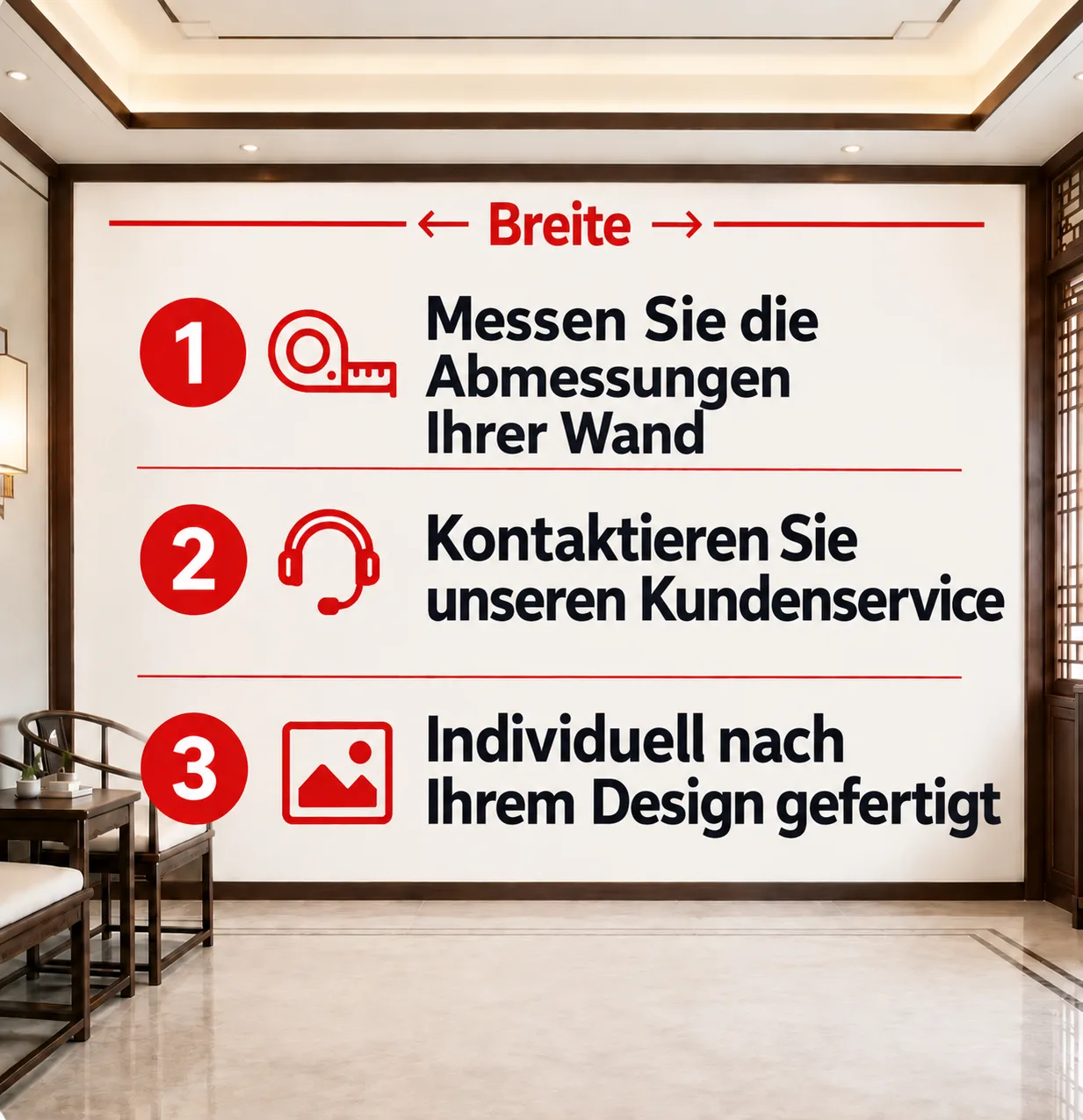 Individueller Wandbelag OEM & ODM Service