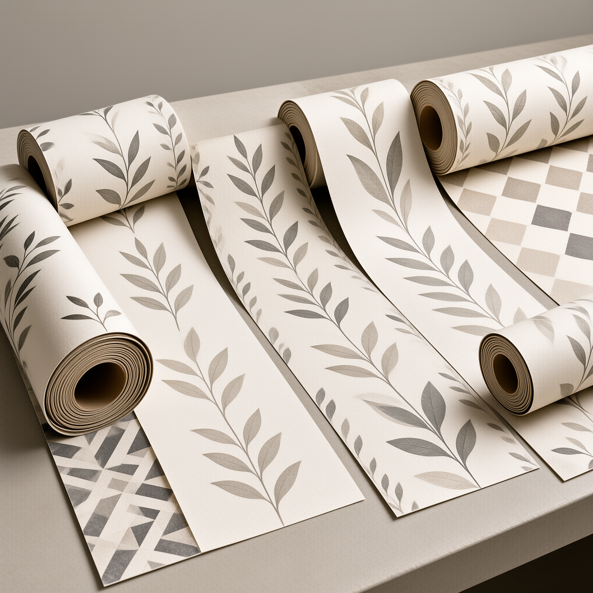 Medidas de rollos de papel pintado: rapport, unión y desperdicio