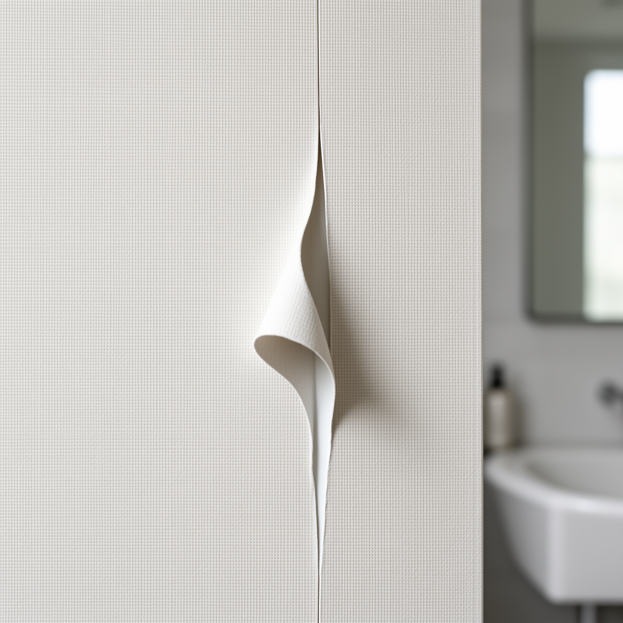 Why Bathroom Wallpaper Peels: Humidity, Adhesive and Wall Preparation